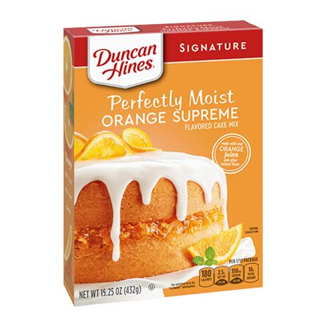 signature orange supreme cake mix duncan hines