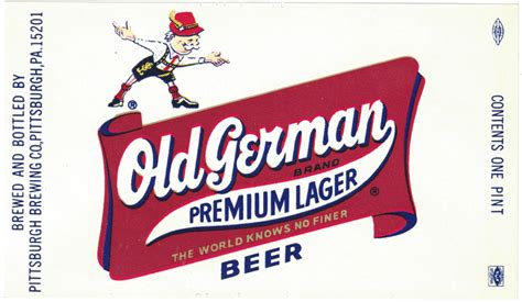 german premium lager beer label