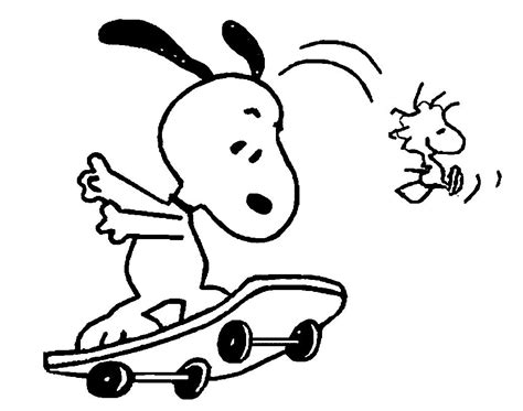 snoopy coloring pages  getdrawings