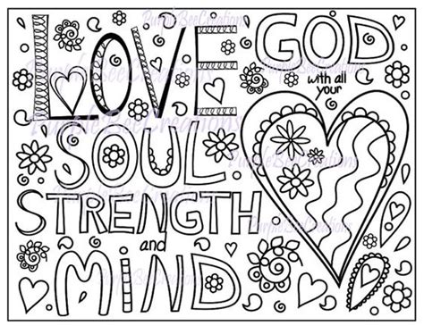 coloring page bible verse coloring page love god    heart