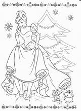 Coloring Pages Cinderella Disney Christmas Princess Characters Adult Choose Board sketch template