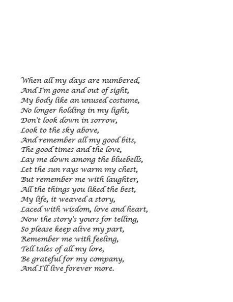 sympathy poem print funeral poem funeral reading memorial etsy