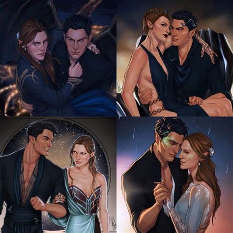 feyre and rhysand from a court of mist and fury if you don