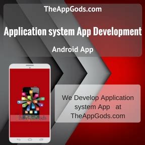 application system application development service mobile application