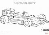 Coloring Formula Car Template Lotus Pages sketch template