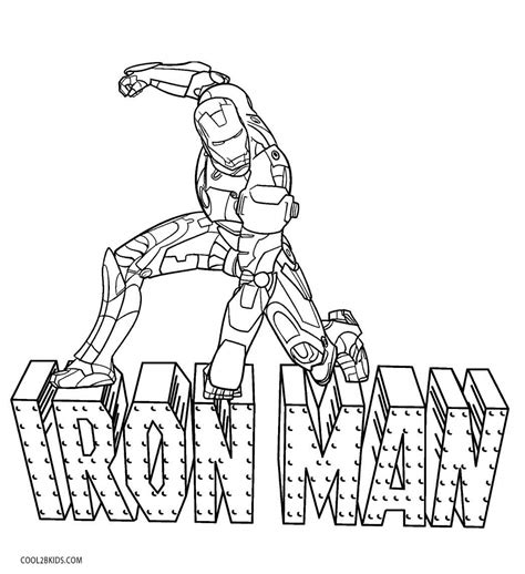 printable iron man coloring pages  kids coolbkids