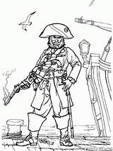 Pirates Coloring Pages Pirate Colorkid Gunsmith Gif sketch template