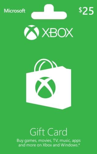 microsoft xbox gift card activate  add   pickup