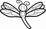 Dragonfly Coloring Pages Kids Draw Animal Printable Cartoon Color Print Simple Templates Books Template sketch template