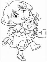 Dora Coloring Explorer Pages Printable Visit Kids Color Characters Sheets Colouring sketch template