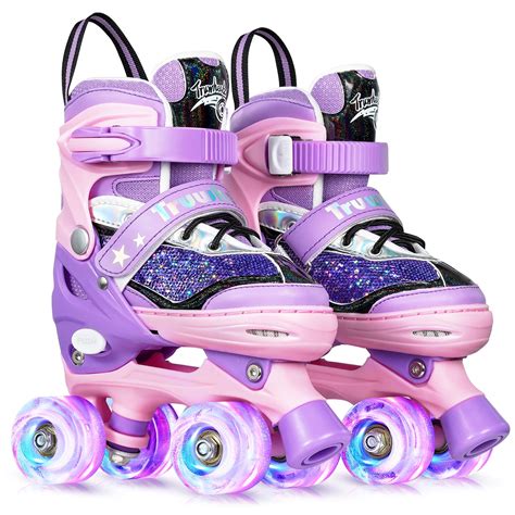 buy truwheelz roller skates  kids girls toddler children purple