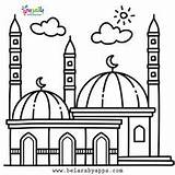 Ramadan Coloring Moschee Arabisch Blumen Handwerk Ausmalen Mosque Belarabyapps sketch template