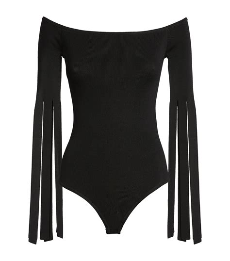 materiel fringed sleeve bodysuit harrods us