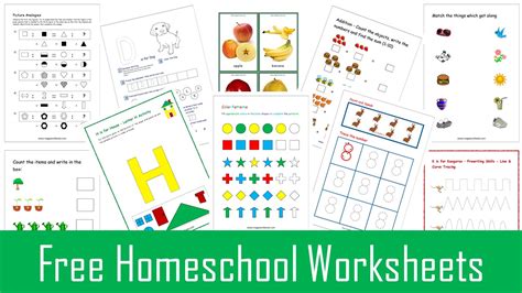 homeschool worksheets  homeschool worksheets kindergarten