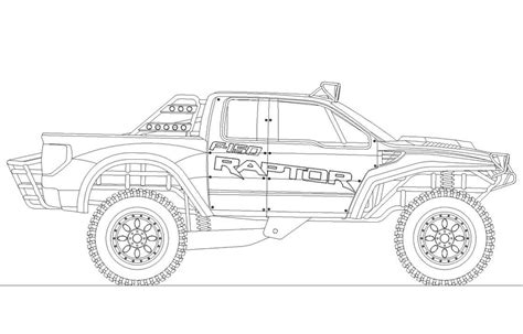 ford raptor truck coloring page  print  color