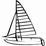 Segelboot Catamaran Malvorlagen sketch template