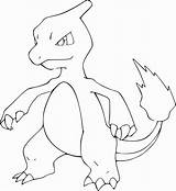 Pokemon Coloring Pages Charmeleon Bulbasaur Print Color Printable Comments Getcolorings Getdrawings sketch template