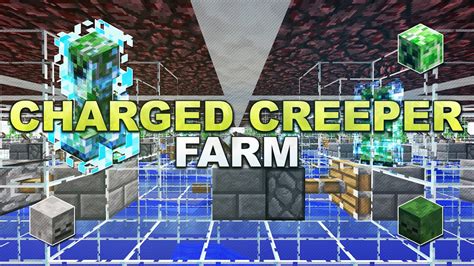 minecraft charged creeper farm youtube