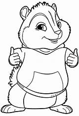 Alvin Chipmunks Coloring Pages Chipmunk Theodore Simon Drawing Fun Printable Colouring Book Disney Sheets Kids Kid Cute Cartoon Drawings Called sketch template