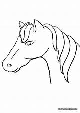 Cheval Cavalo Buste Hellokids Tete Ausmalen Cavalos Coloriages Pferde Kuda Pferd Kidipage Kertas Mewarna Farben sketch template