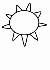 Sunny Clipart Clipartmag Outline sketch template