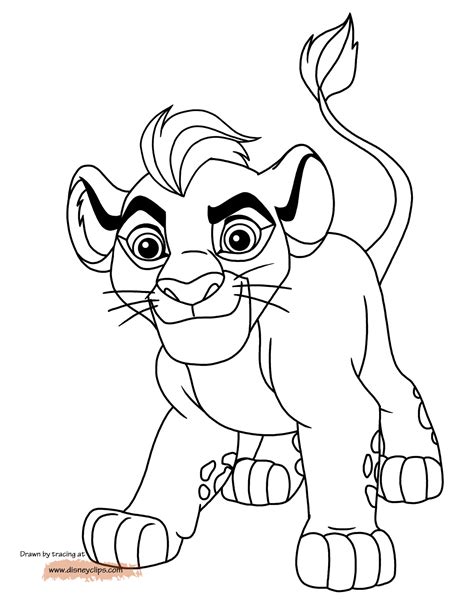 konsep kiara lion guard coloring pages  top