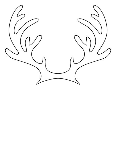 reindeer antler template printable