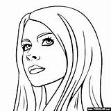 Avril Lavigne Thecolor Drawings sketch template