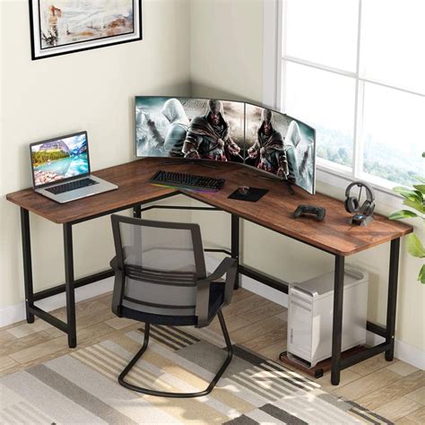 Tribesigns Modern L Shape Desk Corner Computer Desk With Large Working