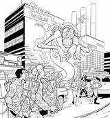 Ghostbusters Ausmalbilder Malvorlagen Geisterjäger sketch template