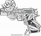 Skull Pistole Ideen Armas Zeichnungen Sweary Skizzen Waffen Logodix Ante Valarie Bad Outlaw Grafik Vorrat Revolver Kunsthandwerk Vorlagen sketch template