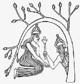 Dumuzi Inanna Tree Drawing Life Goddess Gods Underworld Mesopotamian Mesopotamia Sumerian Anunnaki Ishtar Goddesses Enlil Eanna Create Ancient Crystalinks Eridu sketch template