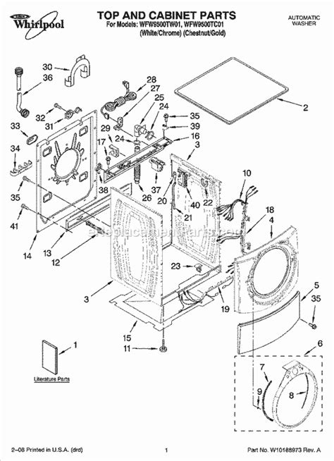 whirlpool cabrio platinum washer parts diagram reviewmotorsco