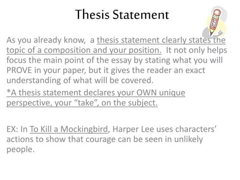 thesis statement powerpoint    id