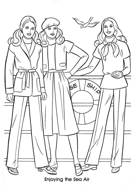 barbie coloring book page  barbie coloring fashion coloring