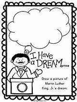 Jr Luther Martin King Dream Speech Coloring Pages Freebie Pack Template sketch template