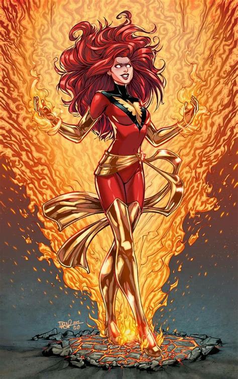 Jean Grey Dark Phoenix White Red Green X Men Marvel Comics Etsy