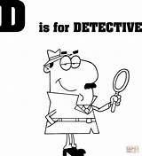 Detective Coloring Pages Getdrawings sketch template