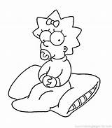 Simpson Coloring Pages Maggie Homer Simpsons Marge Color Printable Print Colouring Skateboard Bart Getcolorings Cartoons Comments Library Clipart Popular Coloringhome sketch template