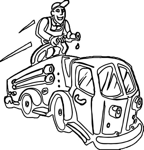 fire truck coloring page easy    svg file