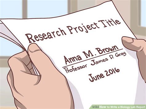 how to write a biology lab report with pictures wikihow