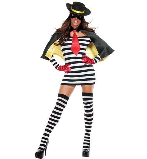 Sexy Hamburger Thief Costume N10950