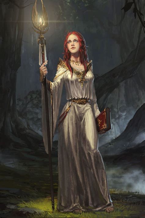 artstation priestess rui li character portraits female characters