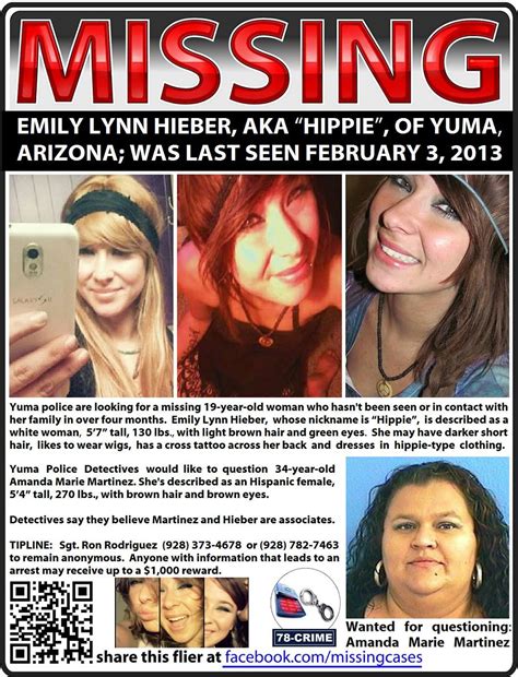Yuma Arizona Yuma Police Are Looking For 19 Year Old Emily Lynn