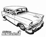 Chevy Drawing Car Clipart Hot Nomad Classic 1956 C10 Rod Nova Clip Chevrolet Muscle Retro Suburban Cars Coloring Vector Wagon sketch template