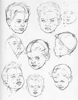 Drawing Baby Proportions Draw Toddlers Face Heads Toddler Faces Children Kid Facial Babies Expressions Sketch Drawings Old Different Lips Correct sketch template