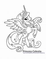 Celestia Unicorn sketch template