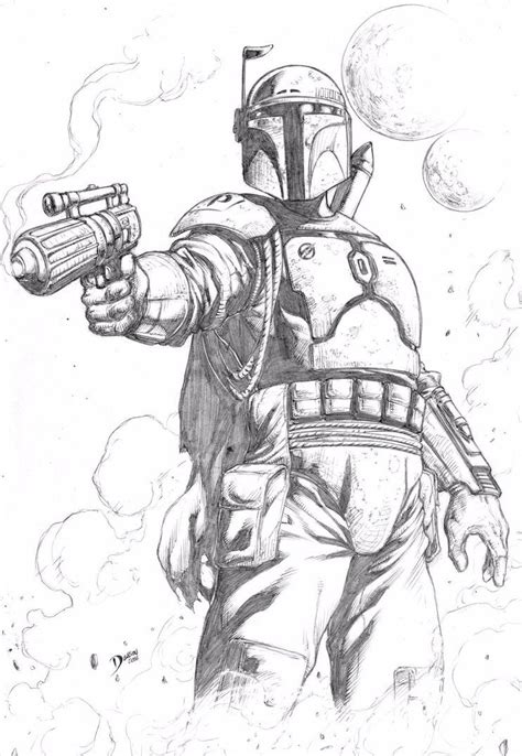 boba fett  deilson  deviantart star wars drawings star wars