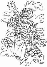 Poseidon Dieux Grecs Mitologia Mythology Coloriage Grega Mythologie Mandala Colorier Hades Grec Grecque Goddesses Grieken Broderie Gregos Visiter sketch template