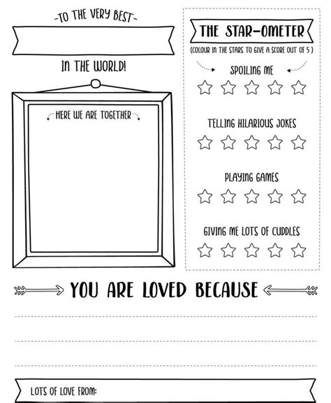 mothers day printable   kids  fill color printables